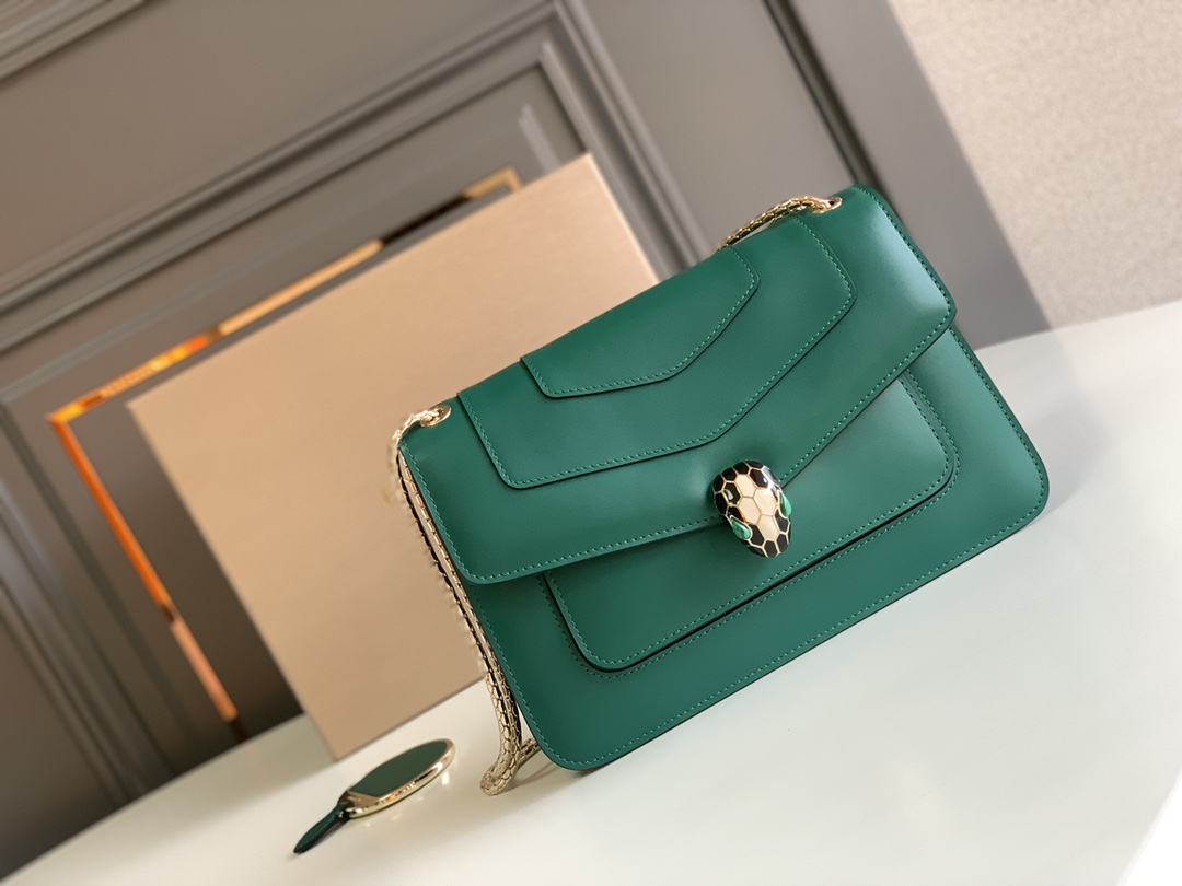 Bvlgari Serpenti Forever Medium Crossbody Bag Green